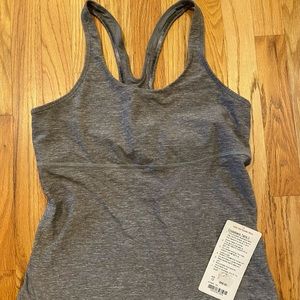 NWT Lululemon Crossback Tank II Heathered Slate
